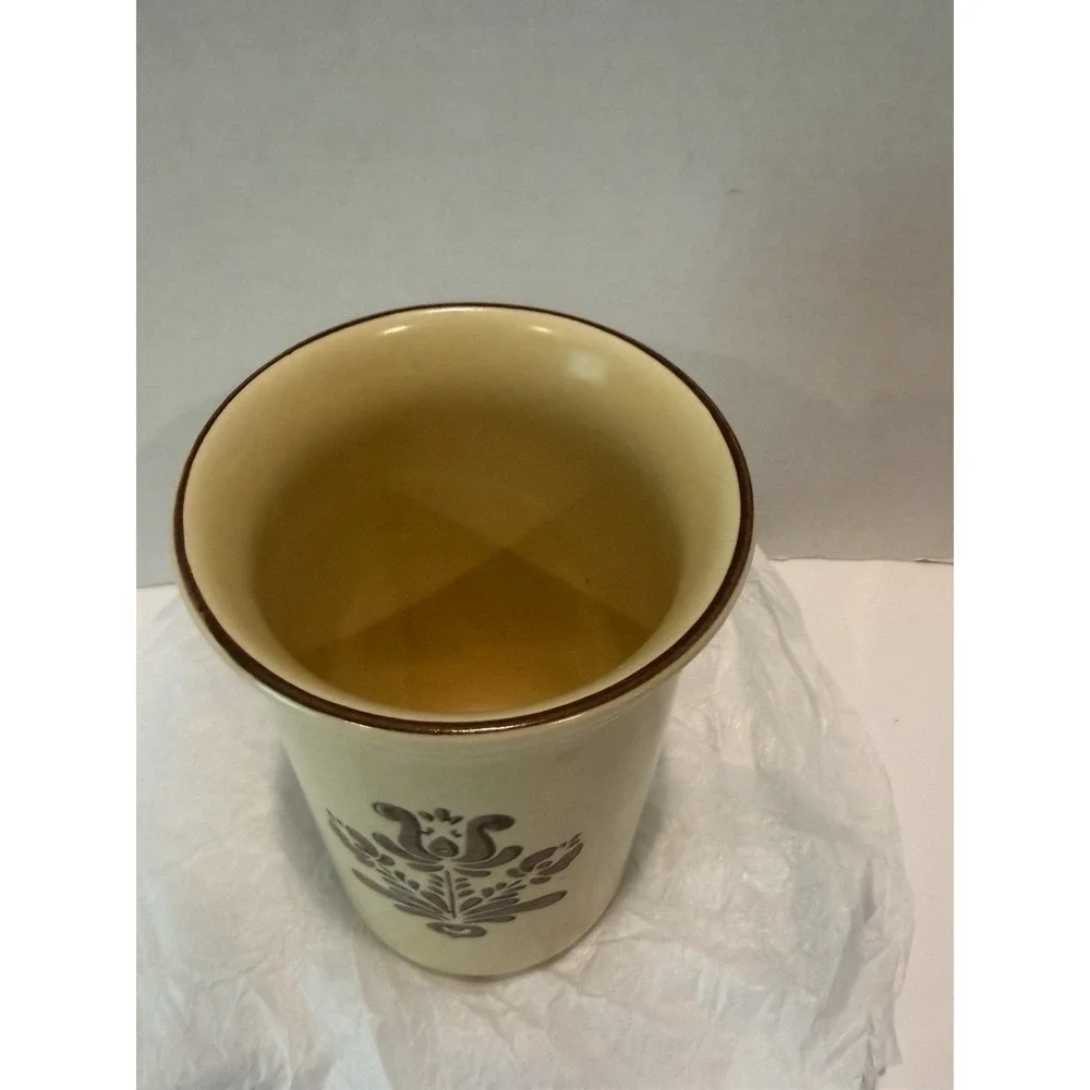 Pfaltzgraff Village Standard Utensil Crock #500 Straight Side Utensils Holder